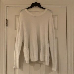 Torrid | White Fluffy Long Sleeve Shirt